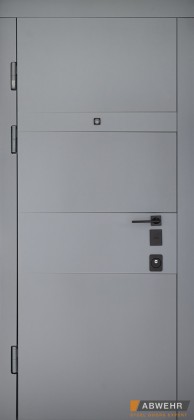 Abwehr [Складська програма] Трьохконтурні вхідні двері модель Moderna комплектація Grand 493 - Город Дверей
