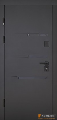 Abwehr [Складська програма] Вхідні двері модель Safira комплектація Megapolis MG3 489 - Город Дверей