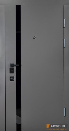 Abwehr [Складська програма] Вхідні двері модель Stella (Колір Кварцит + Сосна прованс) комплектація Megapolis MG3 515 - Город Дверей