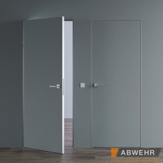 Межкомнатные деревянные крашенные двери Abwehr (Украина) Межкомнатные двери скрытого монтажа Smart Invisible с белым ПВХ торцом (Размер 620/720/820мм), Киев. Цена - 11 000 грн