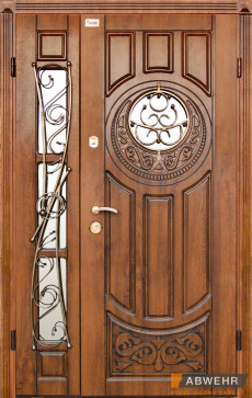 Входные уличные двери с терморазрывом в дом Abwehr (Украина) Вхідні двері зі склом модель Milita Glass комплектація COTTAGE 1200 196 928, Киев. Цена - 54 840 грн