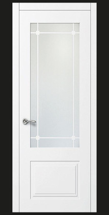 Межкомнатные белые крашенные двери Azora Doors (Украина) Прованс Uno 1GR, Киев. Цена - 11 480 грн