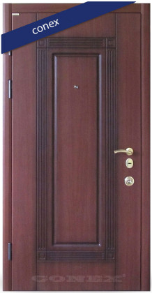 Входные двери в квартиру Conex (Украина) Модель 09. МДФ. Орех гварнери. Патина, Киев. Цена - 15 800 грн