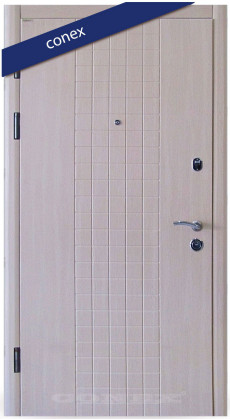 Входная Дверь Conex Модель 10. МДФ. Дуб молочный - Город Дверей