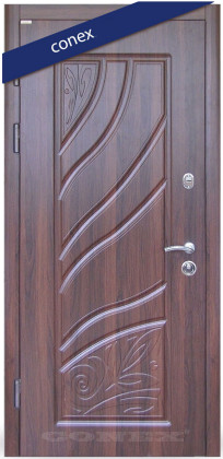 Входные двери в квартиру Conex (Украина) Модель 26. МДФ. Тёмный орех, Киев. Цена - 18 160 грн