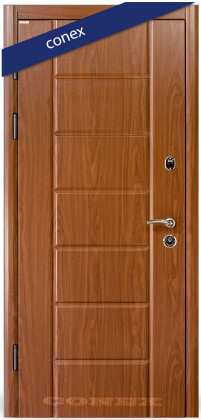 Входные двери в квартиру Conex (Украина) Модель 38. МДФ. Орех светлый, Киев. Цена - 16 300 грн