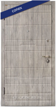 Входные двери в квартиру Conex (Украина) Модель 48. МДФ. Дуб английский, Киев. Цена - 16 300 грн