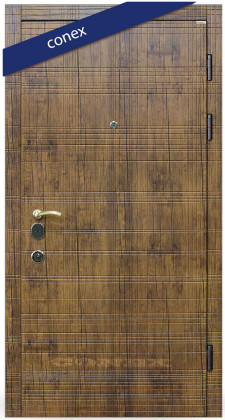 Входные двери в квартиру Conex (Украина) Модель 57. МДФ. Дуб антик, Киев. Цена - 17 300 грн