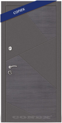 Входная Дверь Conex Модель 76. МДФ. Венге серый горизонт/элегантный серый - Город Дверей