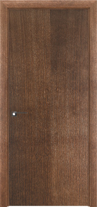 Межкомнатные шпонированные двери Terminus (Украина) Двері модель 01 Дуб браун (глуха), Киев. Цена - 6 110 грн