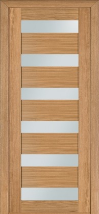 Межкомнатные шпонированные двери Terminus (Украина) Двері модель 136 Дуб світлий (засклена), Киев. Цена - 5 496 грн