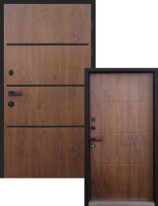 Входные двери в дом Форт-М (Украина) Lama Bau Vinorit дуб темный, Киев. Цена - 25 350 грн
