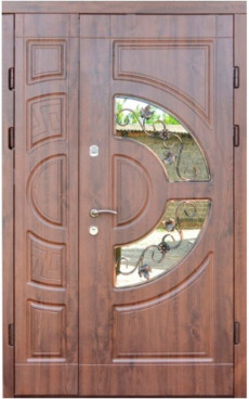 Входные бронированные уличные двери в дом Форт-М (Украина) Трио Греция с ковкой 1200 улица, Киев. Цена - 23 400 грн