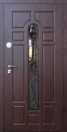 Входные бронированные уличные двери в дом Форт-М (Украина) Трио Классик c ковкой улица, Киев. Цена - 18 550 грн
