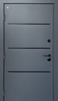 Входные двери в квартиру с терморазрывом Стримэкс (Украина) Thermo System Bau Антрацит, Киев. Цена - 25 350 грн