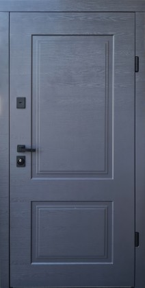 Входные двери в квартиру СТРАЖ (Украина) Optima Dream дуб грифель горизонт/внутри белая эмаль VG (чорна фурнітура,короб 9005 пісок) 7014, Киев. Цена - 14 930 грн
