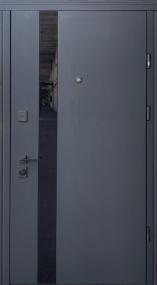 Входные двери в квартиру с терморазрывом СТРАЖ (Украина) Slim S Glass-A, Киев. Цена - 27 000 грн