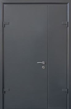 Входные бронированные технические двери СТРАЖ (Украина) Techno-door RAL 9975 графит1200 (кале хром) 3827, Киев. Цена - 25 400 грн