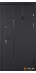 Вхідні двері з дзеркалом модель Mira комплектація Megapolis MG3 549 1542