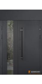 Вхідні двері з фрамугою та покриттям Lampre модель Desire комплектація COTTAGE 1442
