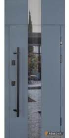 Вхідні двері з фрамугою та терморозривом модель Ufo комплектація COTTAGE 367 1527