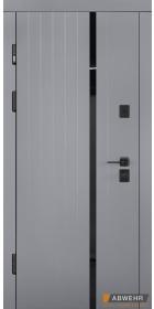 Abwehr Вхідні двері з графітовим дзеркалом модель Selena комплектація Megapolis MG3 583 1560 - Город Дверей