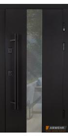 Вхідні двері з терморозривом модель Ufo Black комплектація COTTAGE 496 1310