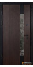 Вхідні двері з терморозривом та матовим склопакетом модель Tower комплектація Termix 527 1628