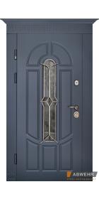 Вхідні двері зі склом модель Zariela Glass комплектація Megapolis MG3 303 394