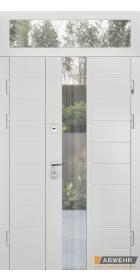 Вхідні полуторні двері з фрамугою модель Ufo комплектація COTTAGE 1200 367 1437