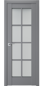 Двері модель 601 Сірий (засклена)