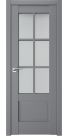 Двері модель 602 Сірий (засклена)