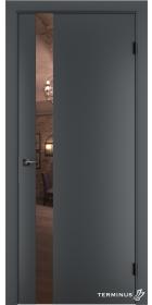 Двері модель 802 Антрацит (дзеркало бронза)