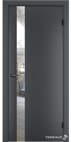 Двері модель 802 Антрацит (дзеркало срібло)