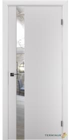 Двері модель 802 Білі (дзеркало срібло)