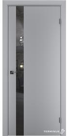 Двері модель 802 Сірі (дзеркало графіт)