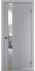 Двері модель 802 Сірі (дзеркало срібло)