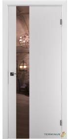 Двері модель 803 Білі (дзеркало бронза)