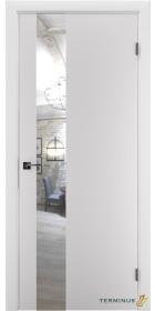 Двері модель 803 Білі (дзеркало срібло)