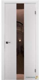 Двері модель 804 Білі (дзеркало бронза)