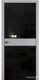 Двері модель 805 Сірі (планілак чорний)