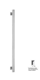 Ручка скоба ROSTEX ALFA 900 fix SQUARE 800мм 50мм Architect NEREZ MAT внешняя, односторонняя