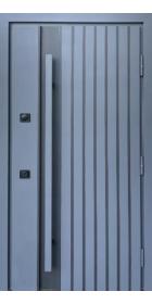 Входные Двери Айрон графит G1298 песок/белый атлас Vinorit