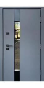 Входные Двери Термикс антрацит/белый атлас Vinorit