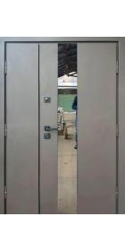 Входные Двери Вест 1200 коричневый песок/дуб темный Vinorit