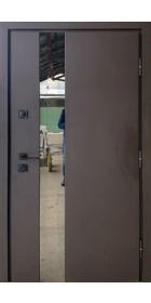 Входные Двери Вест коричневый песок/дуб темный Vinorit