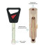 Цилиндр ABLOY KT CY323 NOVEL 64 HCR 31 5Тx32 5 ключ-тумблер матовый xром длина ключа 35 мм (ABL7000003132) - Город Дверей