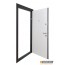 Abwehr [Складська програма] Вхідні двері модель Palermo (колір Ral 8019 + Біла) комплектація Classic 462 - Город Дверей