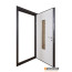 Abwehr [Складська програма] Вхідні двері модель Solid Glass (колір Ral 8019T) комплектація Defender 408 - Город Дверей