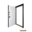 Abwehr [Складська програма] Вхідні двері з терморозривом модель Scandi (колір RAL 7021 + біла) комплектація COTTAGE 498 - Город Дверей